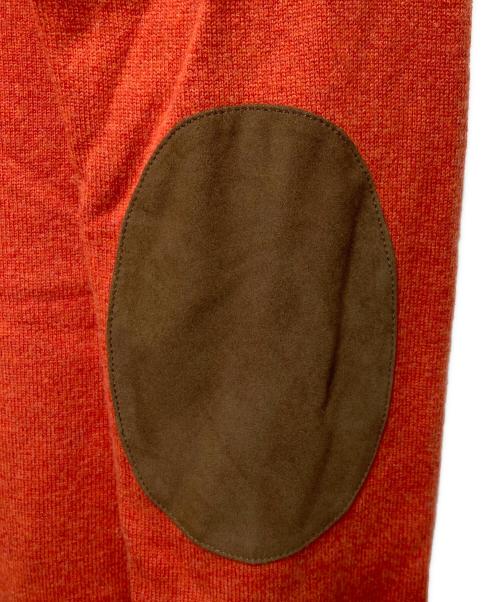 POLO RALPH LAUREN（ポロ・ラルフローレン）POLO RALPH LAUREN (ポロ・ラルフローレン) エルボーパッチカーディガン レッド サイズ:XLの古着・服飾アイテム