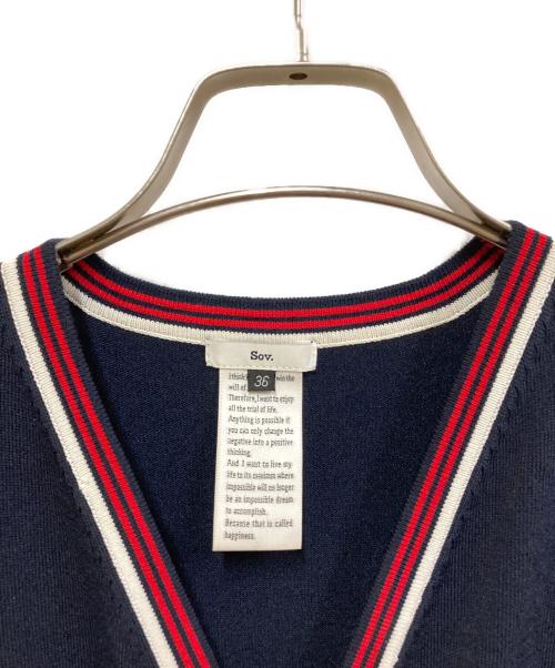 Sov.（ソブ）Sov. (ソブ) カシュクールニットワンピース ネイビー サイズ:SIZE 36の古着・服飾アイテム