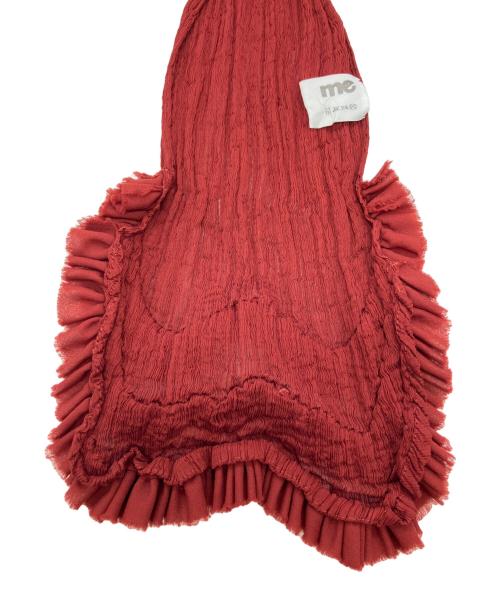 me ISSEY MIYAKE（ミーイッセイ ミヤケ）me ISSEY MIYAKE (ミーイッセイ ミヤケ) プリーツストール ボルドーの古着・服飾アイテム