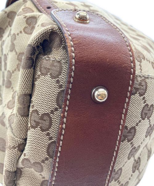 GUCCI（グッチ）GUCCI (グッチ) GGキャンバス ホースビット トートバッグ ベージュの古着・服飾アイテム