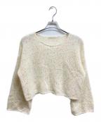 AEWEN MATOPHイウエン マトフ）の古着「スパンコール クルーネックハンドニット」｜ホワイト