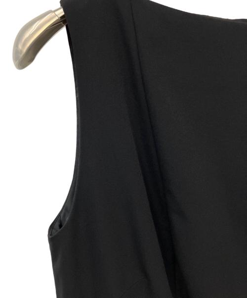 CELFORD（セルフォード）CELFORD (セルフォード) ランダムタックフィット&フレアワンピース ブラック サイズ:36の古着・服飾アイテム