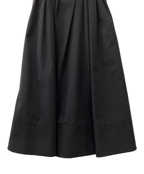 CELFORD（セルフォード）CELFORD (セルフォード) ランダムタックフィット&フレアワンピース ブラック サイズ:36の古着・服飾アイテム