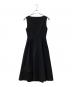 CELFORD (セルフォード) ランダムタックフィット&フレアワンピース ブラック サイズ:36：7000円