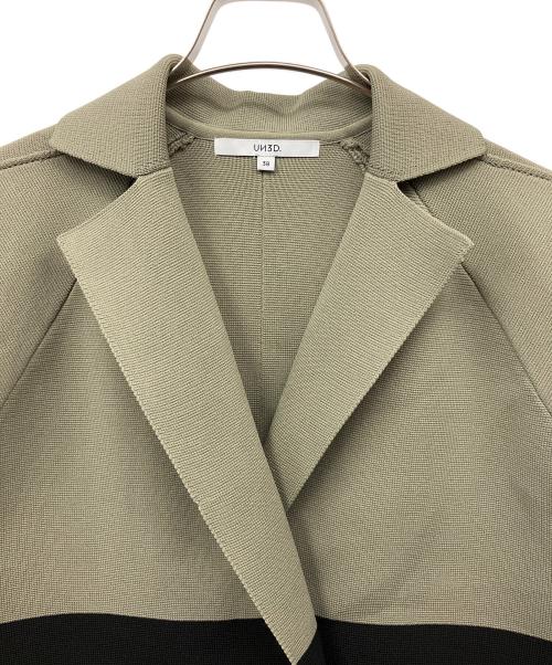 UN3D.（アンスリード）UN3D. (アンスリード) SQUARE SHOUKDER KT JK カーキ×ブルー サイズ:38の古着・服飾アイテム