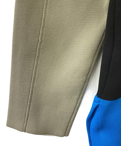 UN3D.（アンスリード）UN3D. (アンスリード) SQUARE SHOUKDER KT JK カーキ×ブルー サイズ:38の古着・服飾アイテム