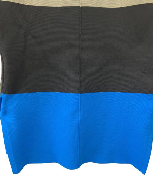 UN3D.（アンスリード）UN3D. (アンスリード) SQUARE SHOUKDER KT JK カーキ×ブルー サイズ:38の古着・服飾アイテム