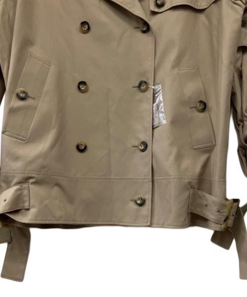 UN3D.（アンスリード）UN3D. (アンスリード) ベルテッドショートトレンチコート ベージュ サイズ:36の古着・服飾アイテム