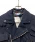 中古・古着 MAISON SPECIAL (メゾンスペシャル) ハイパーマルチポケットプライムオーバーダブルライダースジャケット ネイビー サイズ:1：20000円
