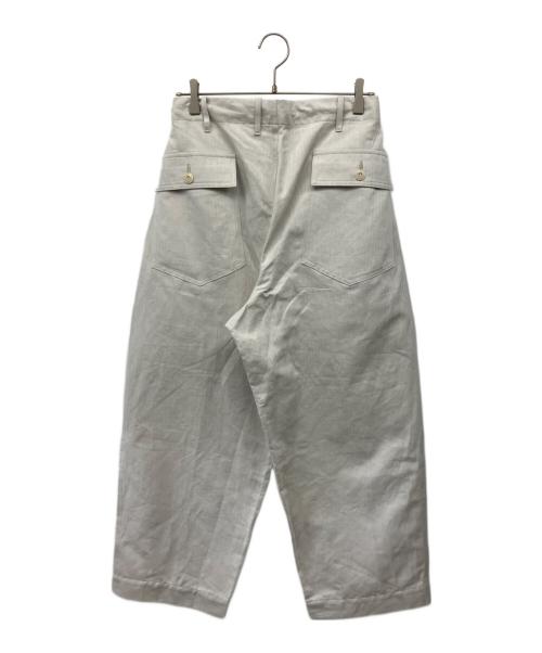 HAVERSACK（ハバーサック）HAVERSACK (ハバーサック) コットンリネンヘリンボーンベイカーパンツ グレー サイズ:1の古着・服飾アイテム