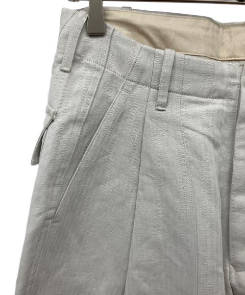 HAVERSACK（ハバーサック）HAVERSACK (ハバーサック) コットンリネンヘリンボーンベイカーパンツ グレー サイズ:1の古着・服飾アイテム