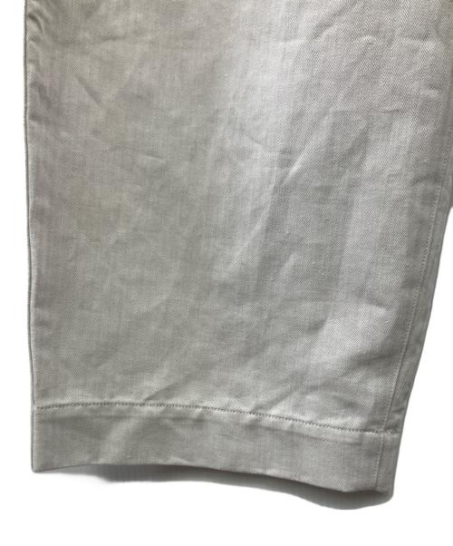 HAVERSACK（ハバーサック）HAVERSACK (ハバーサック) コットンリネンヘリンボーンベイカーパンツ グレー サイズ:1の古着・服飾アイテム