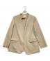 UNFILO（アンフィーロ）の古着「TENNEN TOUCH ノーカラージャケット」｜ベージュ