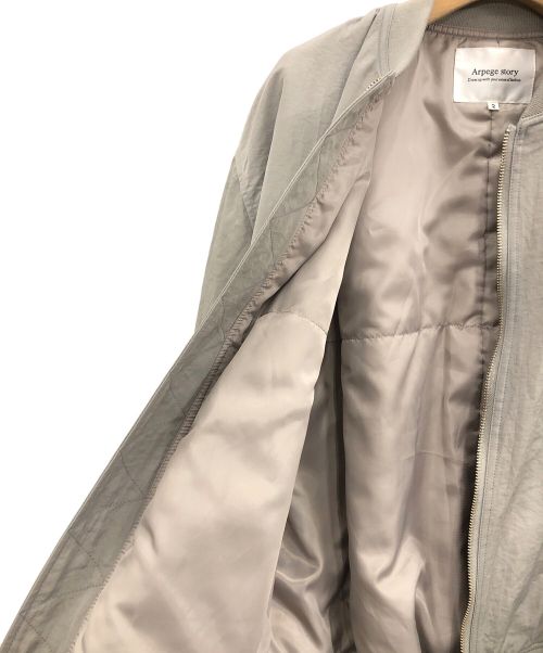 ARPEGE STORY（アルページュストーリー）ARPEGE STORY (アルページュストーリー) ビッグMA-1 グレー サイズ:2の古着・服飾アイテム