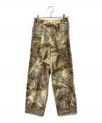 manipuriマニプリ）の古着「サファリ柄イージーパンツ」｜ベージュ