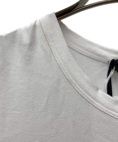 YOKO CHAN（ヨーコチャン）YOKO CHAN (ヨーコチャン) ハーフスリーブラッフルレイヤーブラウス　YCT-222-047 ホワイト サイズ:40 (L)の古着・服飾アイテム