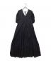 ne quittez pas（ヌキテパ）の古着「Dobby Stripe Plain Dress」｜ブラック