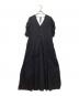 ne quittez pas (ヌキテパ) Dobby Stripe Plain Dress ブラック サイズ:SIZE Free：10000円
