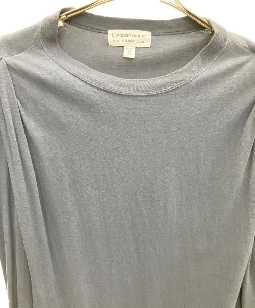 Americana（アメリカーナ）Americana (アメリカーナ) L'appartement (アパルトモン) Back Logo Nosleeve Onepiece グレー サイズ:SIZE FREEの古着・服飾アイテム