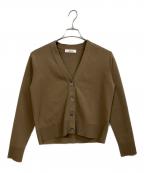 ebureエブール）の古着「Silk Cotton Knit Cardigan」｜ブラウン
