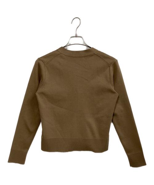 ebure（エブール）EBURE (エブール) Silk Cotton Knit Cardigan ブラウン サイズ:表記無しの古着・服飾アイテム