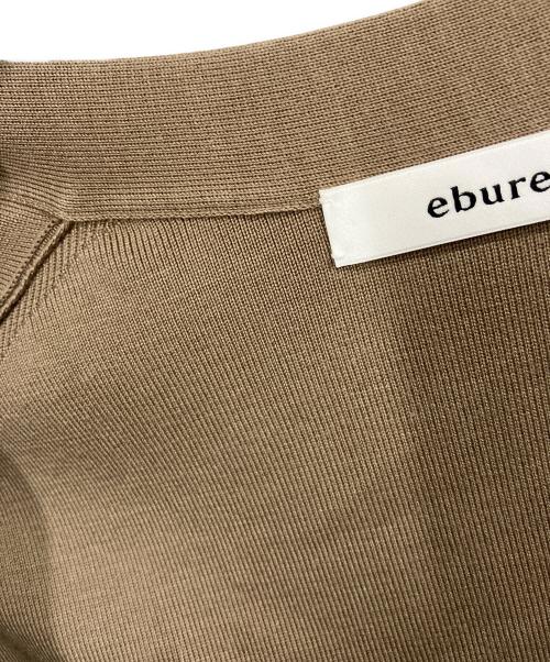 ebure（エブール）EBURE (エブール) Silk Cotton Knit Cardigan ブラウン サイズ:表記無しの古着・服飾アイテム