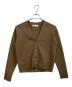 EBURE（エブール）の古着「Silk Cotton Knit Cardigan」｜ブラウン