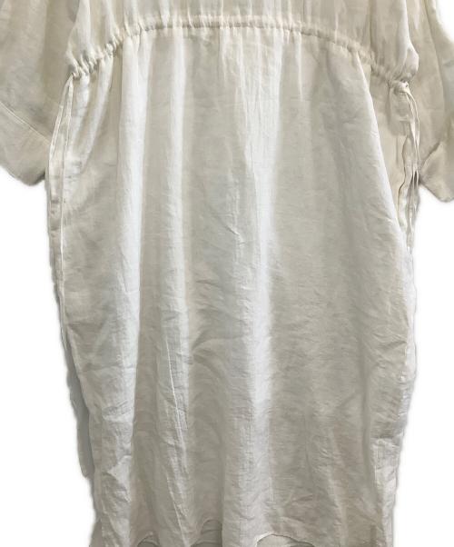 Cacco（カッコ）Cacco (カッコ) リネンドレス　ほぼ日 アイボリー サイズ:Tの古着・服飾アイテム