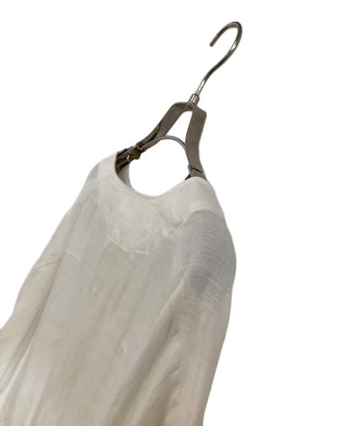 Cacco（カッコ）Cacco (カッコ) リネンドレス　ほぼ日 アイボリー サイズ:Tの古着・服飾アイテム