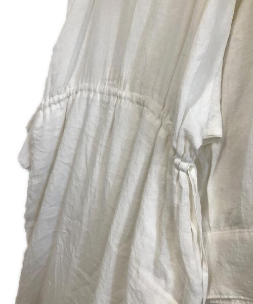 Cacco（カッコ）Cacco (カッコ) リネンドレス　ほぼ日 アイボリー サイズ:Tの古着・服飾アイテム