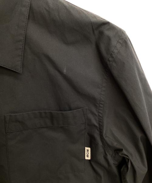 WITH OR WITHOUT（ウィズオアウィザウト）WITH OR WITHOUT (ウィズオアウィザウト) Cropped Silk Shirt ブラック サイズ:1 未使用品の古着・服飾アイテム