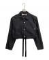 WITH OR WITHOUT（ウィズオアウィザウト）の古着「Cropped Silk Shirt」｜ブラック
