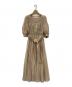 HER LIP TO（ハーリップトゥ）の古着「Airy Volume Sleeve Dress」｜ピンクベージュ