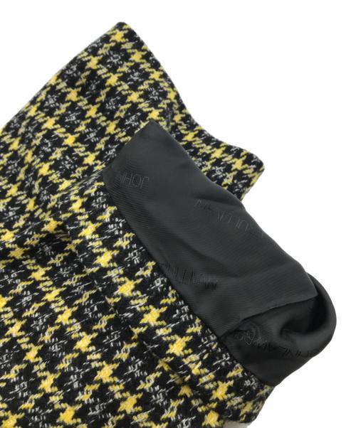 JOHN LAWRENCE SULLIVAN（ジョン ローレンス サリバン）JOHN LAWRENCE SULLIVAN (ジョン ローレンス サリバン) チェックツイードオーバーサイズコート イエロー サイズ:Sの古着・服飾アイテム