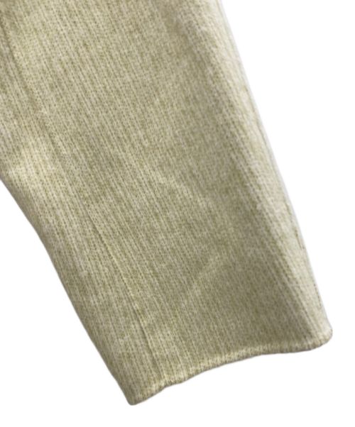 LE CIEL BLEU（ルシェルブルー）LE CIEL BLEU (ルシェルブルー) Big Collar Belted Maxi Coat（ビッグカラー ベルテッド マキシ コート） 黄緑 サイズ:36の古着・服飾アイテム