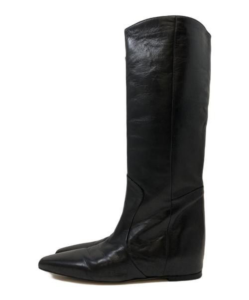 CORSO ROMA 9（コルソローマノーヴェ）CORSO ROMA 9 (コルソローマノーヴェ) ロングブーツ ブラック サイズ:37の古着・服飾アイテム