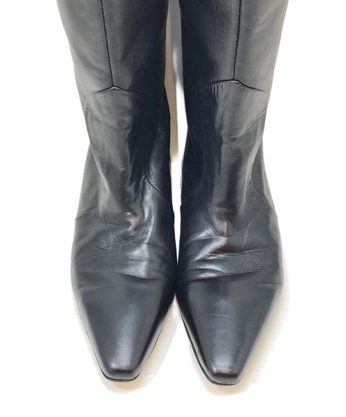 CORSO ROMA 9（コルソローマノーヴェ）CORSO ROMA 9 (コルソローマノーヴェ) ロングブーツ ブラック サイズ:37の古着・服飾アイテム