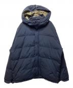 SOFTHYPHENソフトハイフン）の古着「HOODED PUFFER JACKET/パデッドジャケット/中綿ジャケット」｜ネイビー