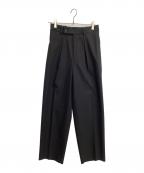 MARKAWAREマーカウェア）の古着「FLAT FRONT TROUSERS」｜ブラック