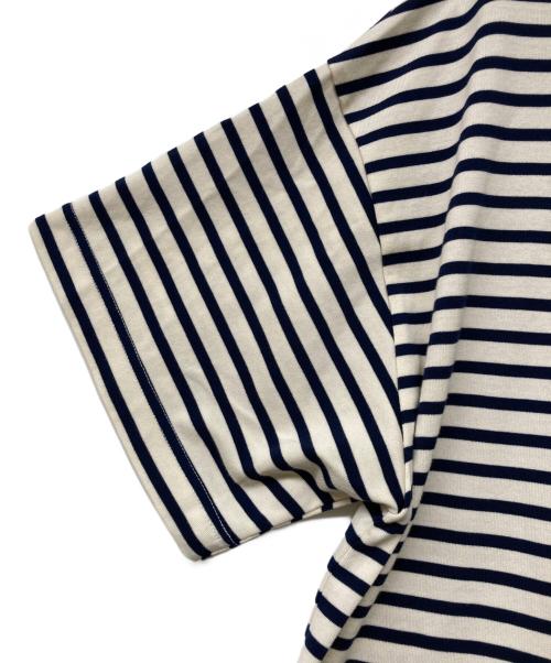 MARKAWARE（マーカウェア）MARKAWARE (マーカウェア) BOX Tee SS ORGANIC COTTON BORDER アイボリー×ネイビー サイズ:2の古着・服飾アイテム