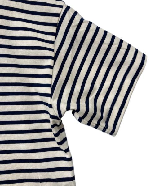 MARKAWARE（マーカウェア）MARKAWARE (マーカウェア) BOX Tee SS ORGANIC COTTON BORDER アイボリー×ネイビー サイズ:2の古着・服飾アイテム