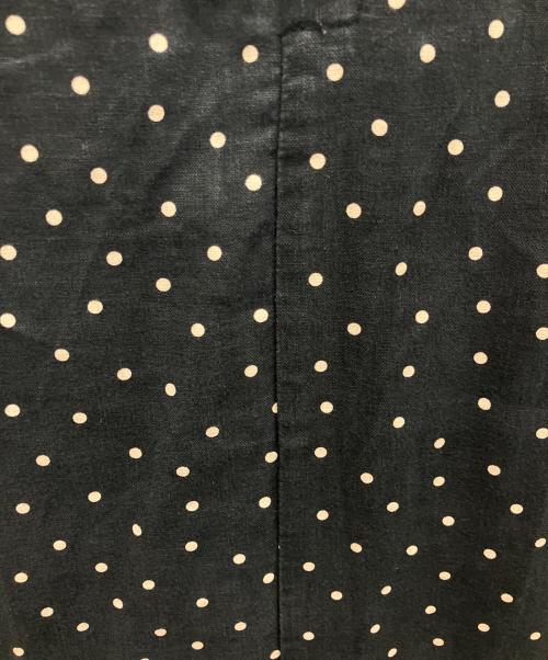 かぐれ（カグレ）かぐれ (カグレ) リネンノースリーブドットワンピース ブラック サイズ:Freeの古着・服飾アイテム