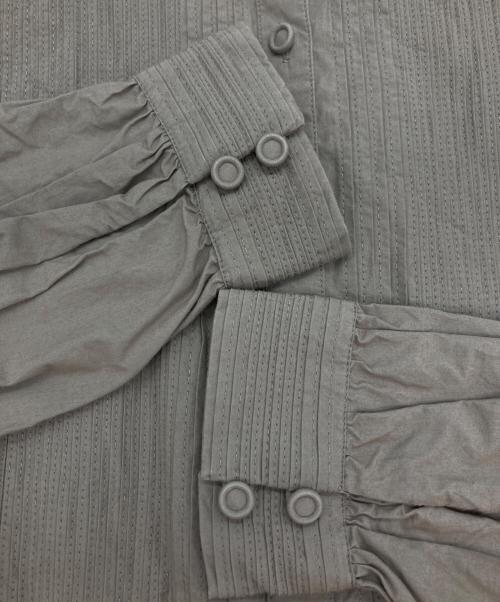 pot and tea（ポットアンドティー）pot and tea (ポットアンドティー) インドピンタックブラウス カーキ サイズ:FREEの古着・服飾アイテム