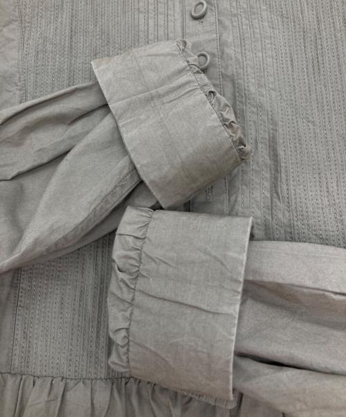 pot and tea（ポットアンドティー）pot and tea (ポットアンドティー) インドピンタックブラウス カーキ サイズ:FREEの古着・服飾アイテム