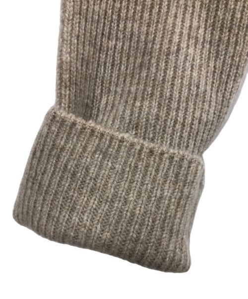 Noble（ノーブル）Noble (ノーブル) アームウォーマー付きニット ベージュ サイズ:FREEの古着・服飾アイテム