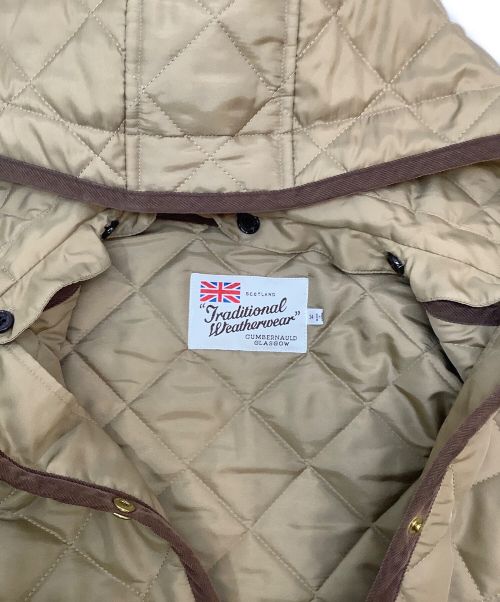Traditional Weatherwear（トラディショナルウェザーウェア）Traditional Weatherwear (トラディショナルウェザーウェア) キルティングコート ベージュ サイズ:34の古着・服飾アイテム