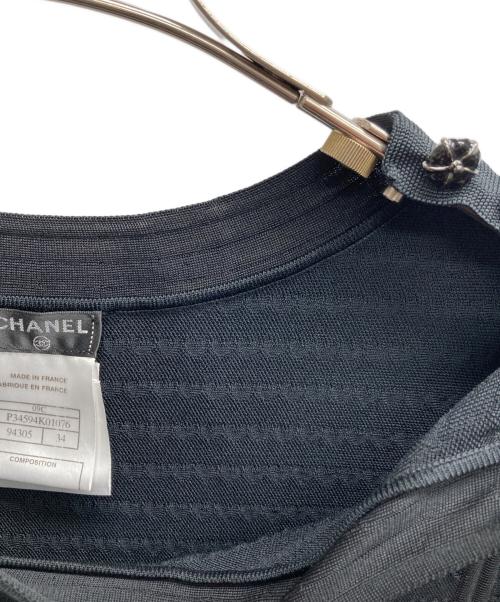 CHANEL（シャネル）CHANEL (シャネル) ニットワンピース ブラック サイズ:34の古着・服飾アイテム