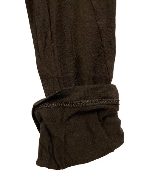 BASERANGE（ベースレンジ）BASERANGE (ベースレンジ) ロングスリーブカットソー ブラウン サイズ:Sの古着・服飾アイテム