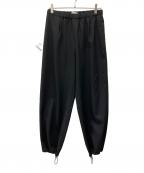 GALERIE VIEギャルリーヴィー）の古着「ウォッシャブルギャバイージーパンツ」｜ブラック