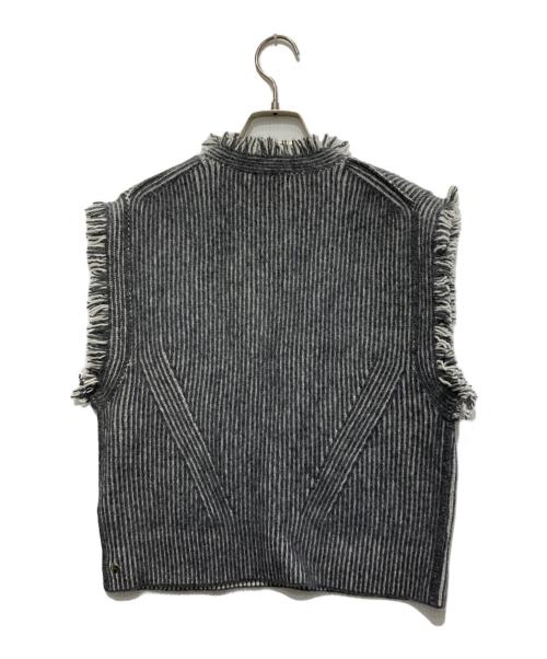ANNUAL（アニュアル）ANNUAL (アニュアル) Fringe Vest/フリンジ ベスト グレー サイズ:Freeの古着・服飾アイテム